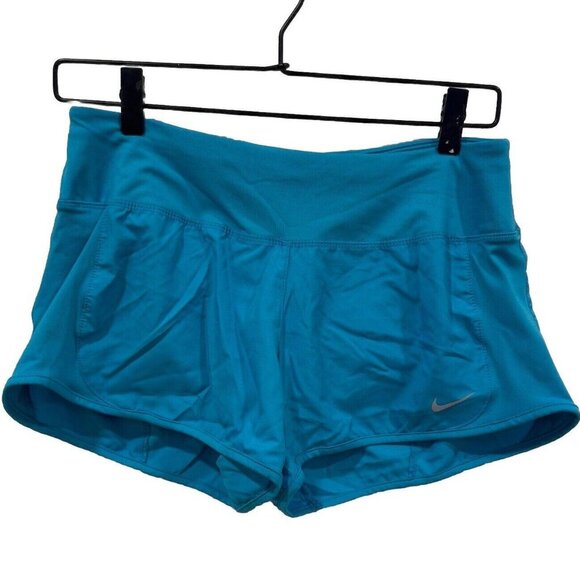Nike Dri Fit Dark Green‎ Running Shorts Athletic Workout 3 in Women’s Size Small - Picture 1 of 10
